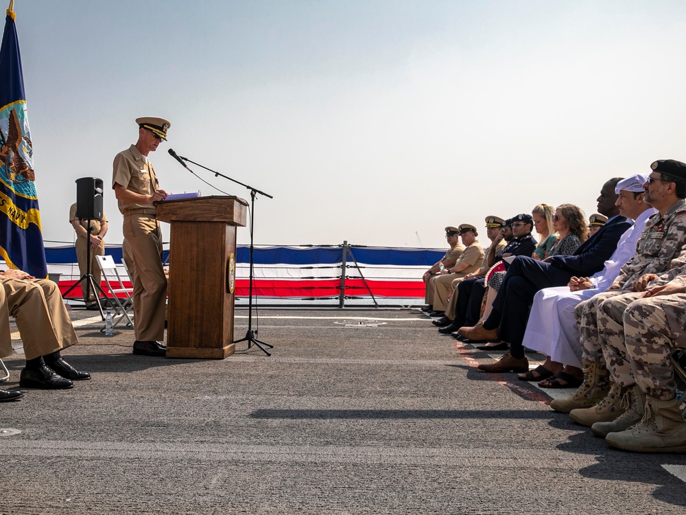 Delbert D. Black Holds Change of Command in Qatar