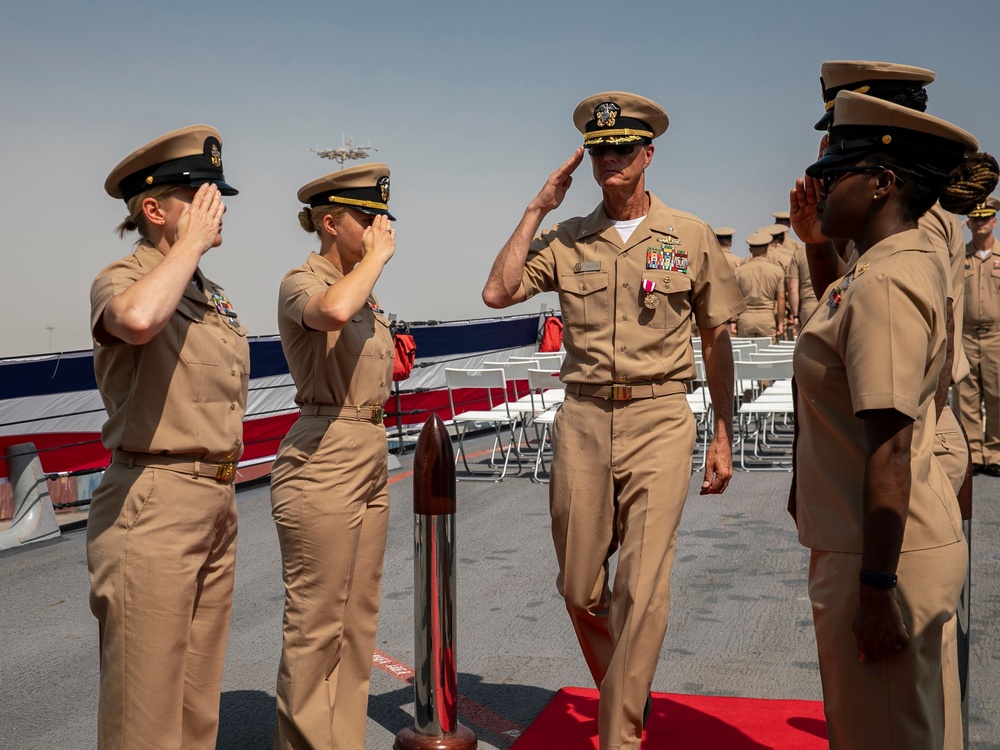 Delbert D. Black Holds Change of Command in Qatar