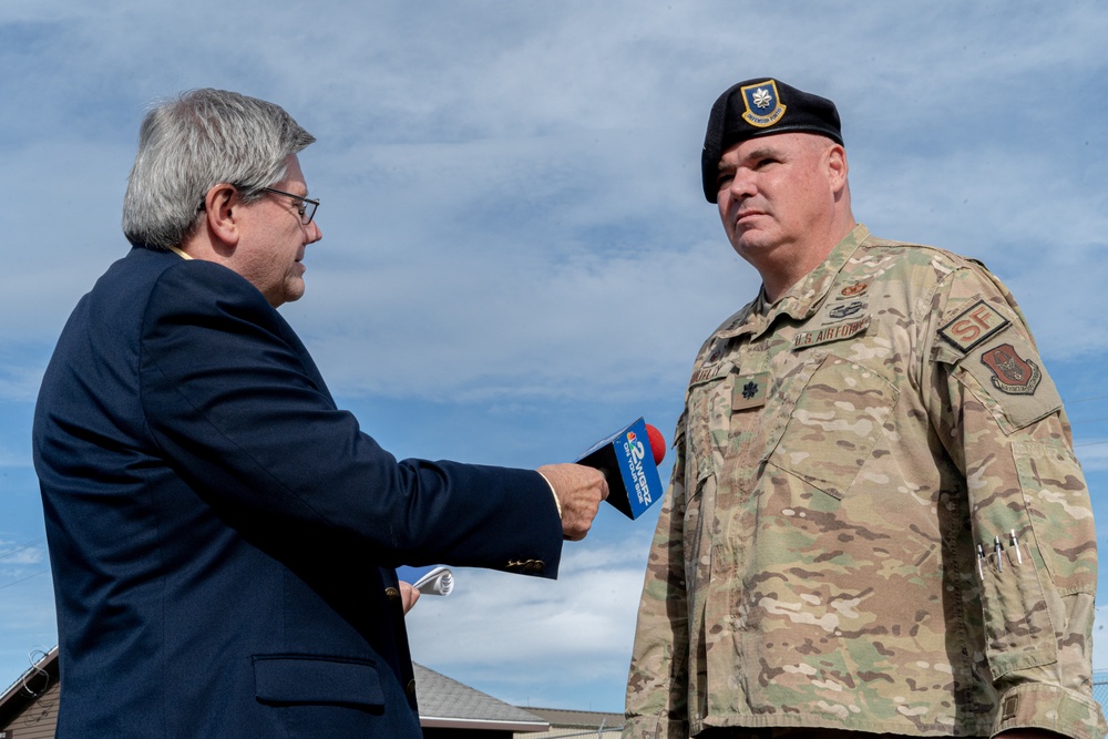 914th Air Refueling Wing breaks ground for main gate reconstruction project