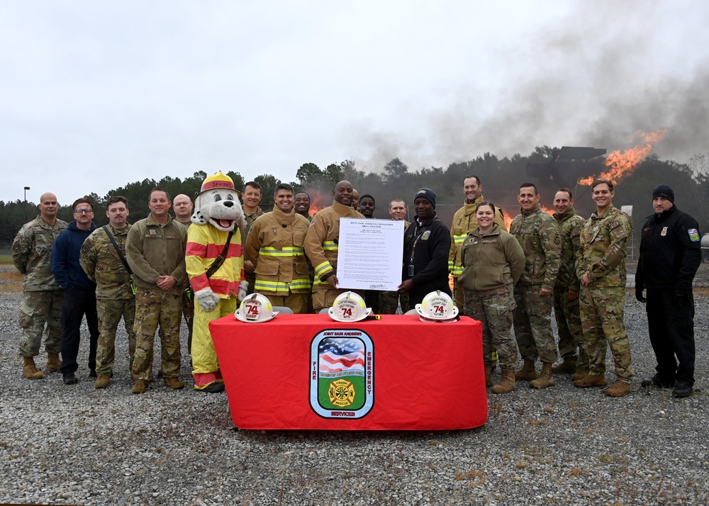 JBA commander signs Fire Prevention Week proclamation