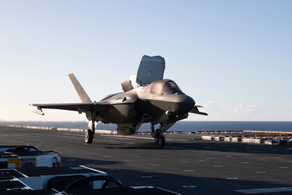 USS Tripoli Flight Operations