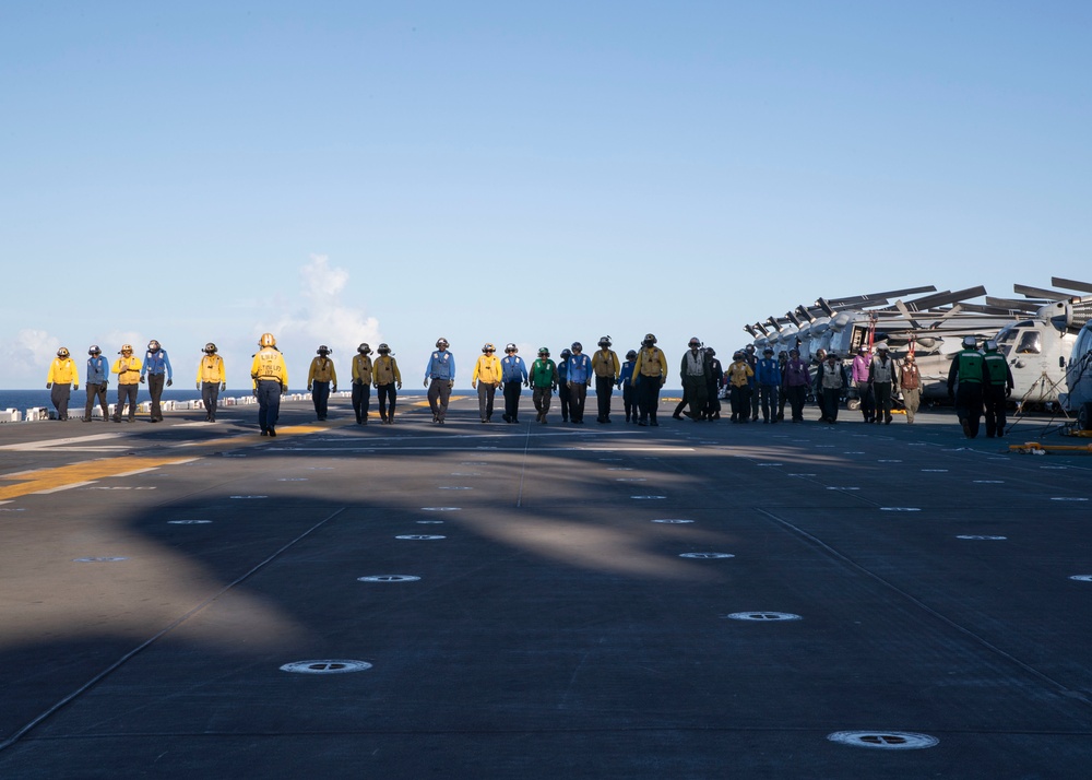 USS Tripoli Flight Operations