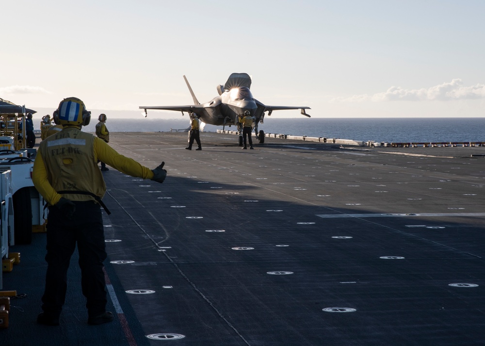 USS Tripoli Flight Operations