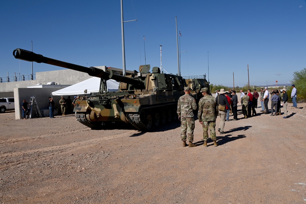 U.S. Army Yuma Proving Ground hosts cutting edge artillery demonstration