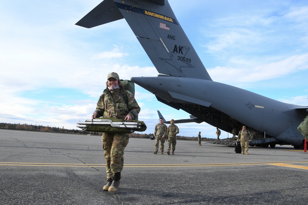 Alaska Air and Army Guardsmen assist Nome community affected by Typhoon Merbok