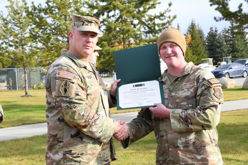 Alaska Air and Army Guardsmen assist Nome community affected by Typhoon Merbok