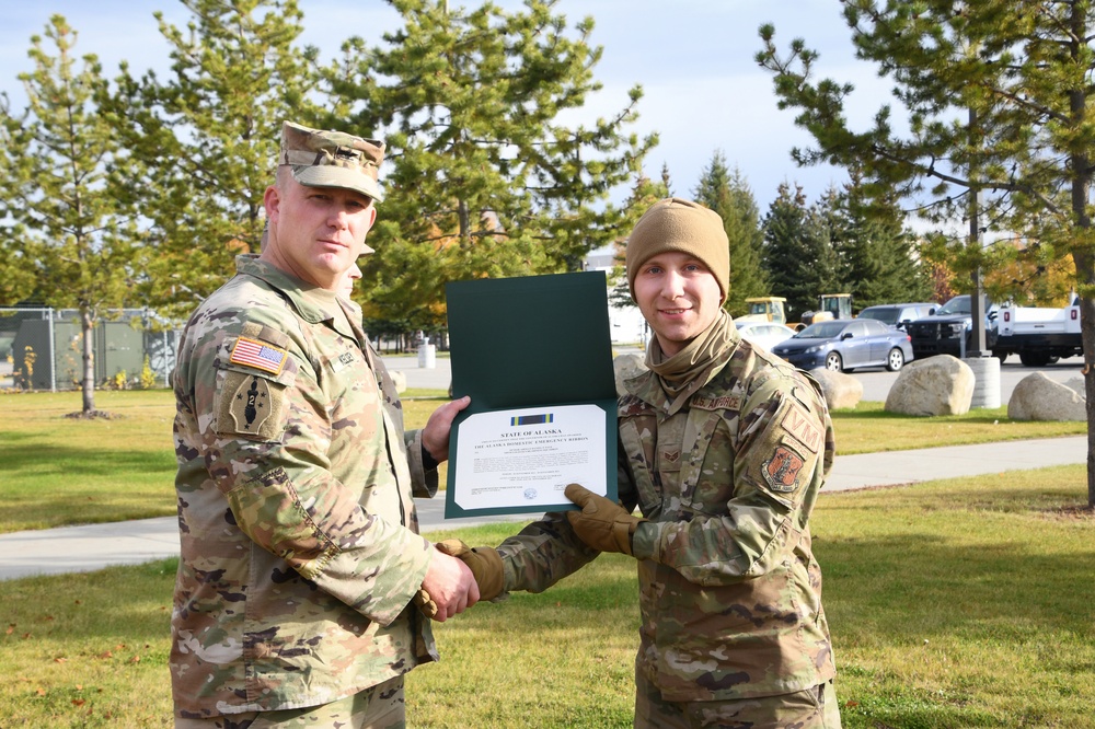 Alaska Air and Army Guardsmen assist Nome community affected by Typhoon Merbok