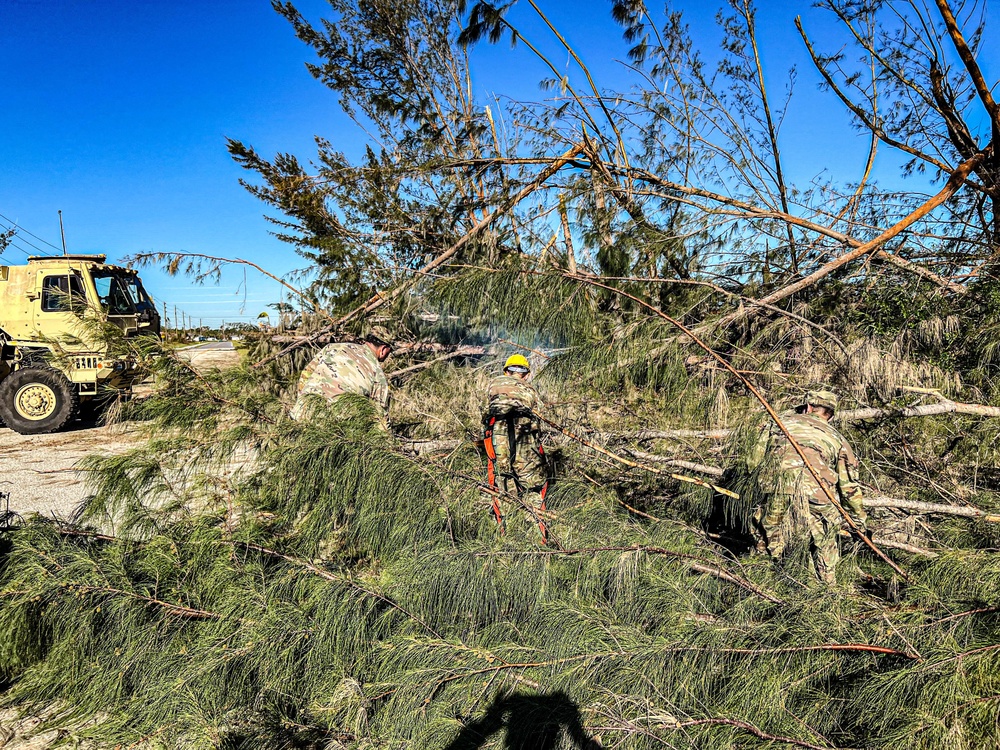 National Guard Clears Routes After Hurricane Ian