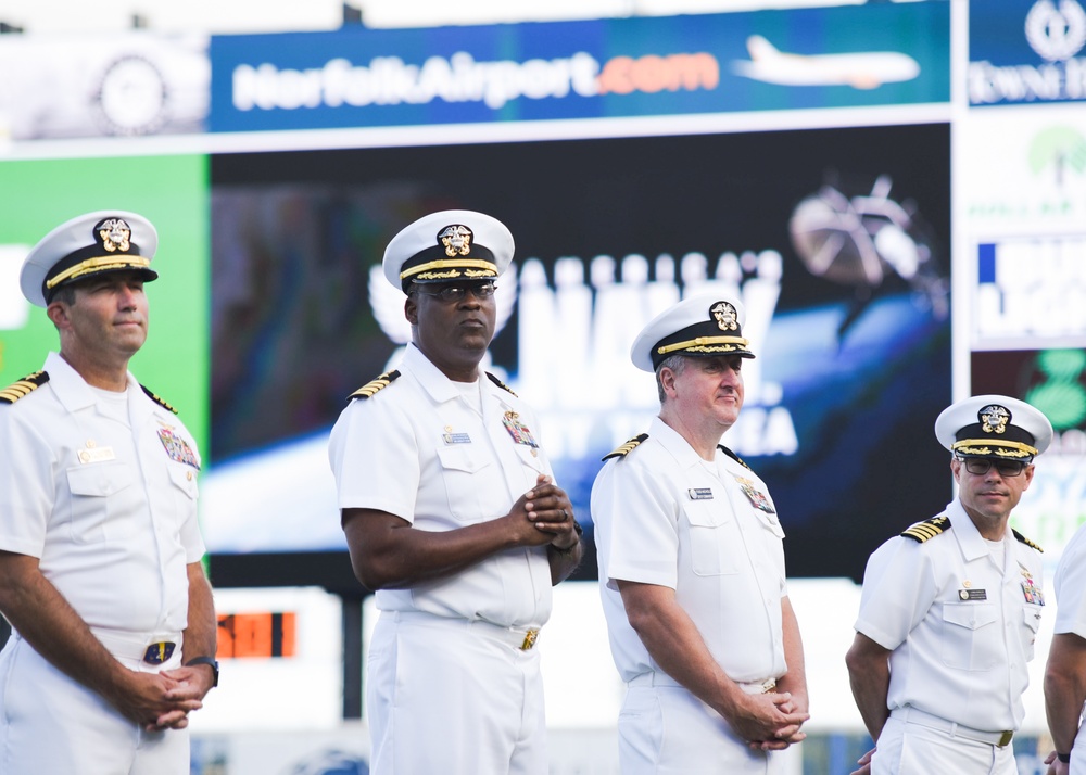 The Norfolk Tides Celebrate the Navy