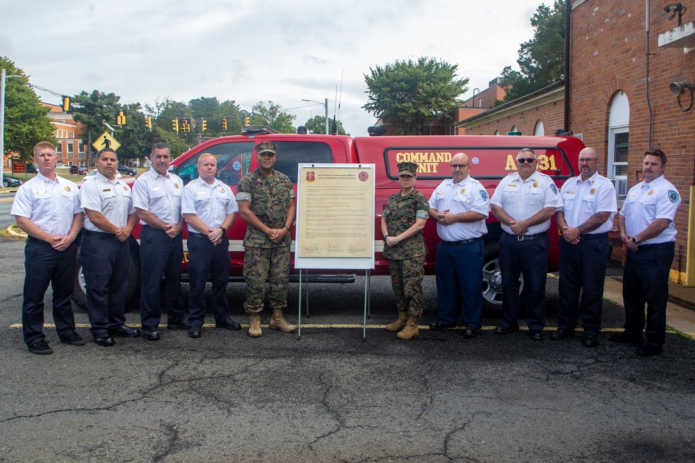 Fire Prevention Week Proclamation Signing