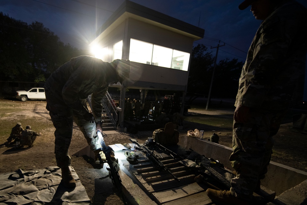 Lightweight machine gun training