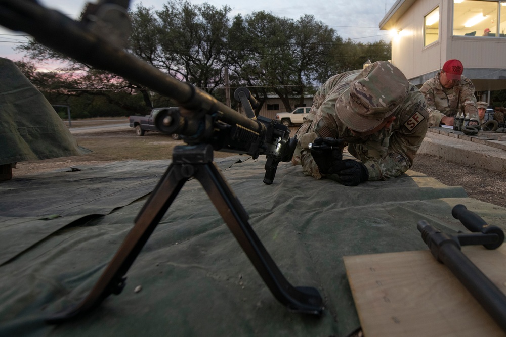 Lightweight machine gun training