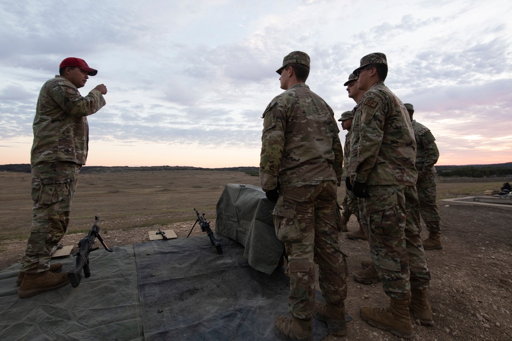 Lightweight machine gun training