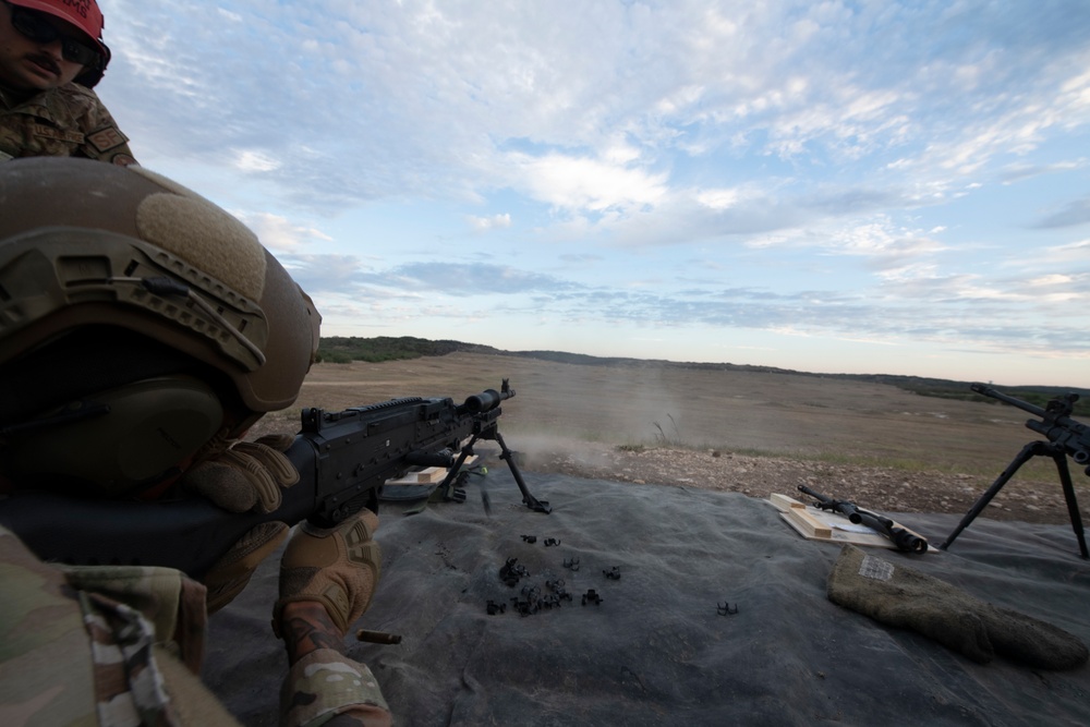 Lightweight machine gun training