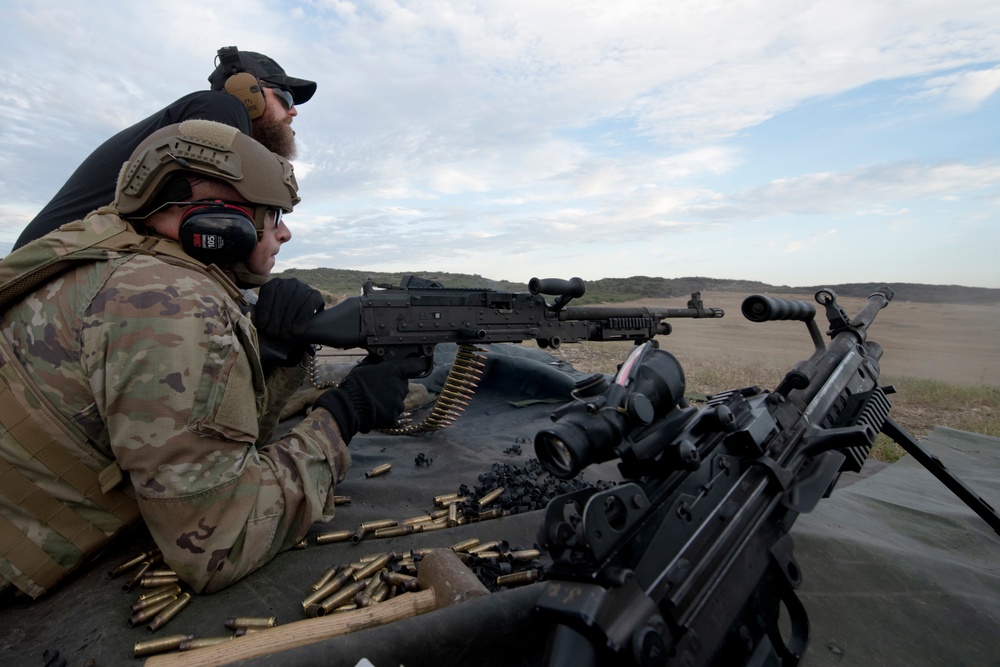 Lightweight machine gun training