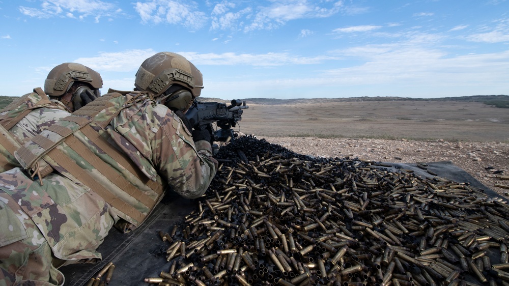 Lightweight machine gun training