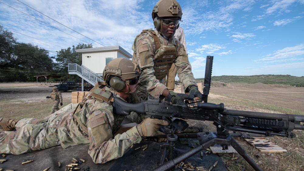 Lightweight machine gun training