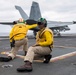 Sailors Prepare to Launch An F/A-18F Super Hornet