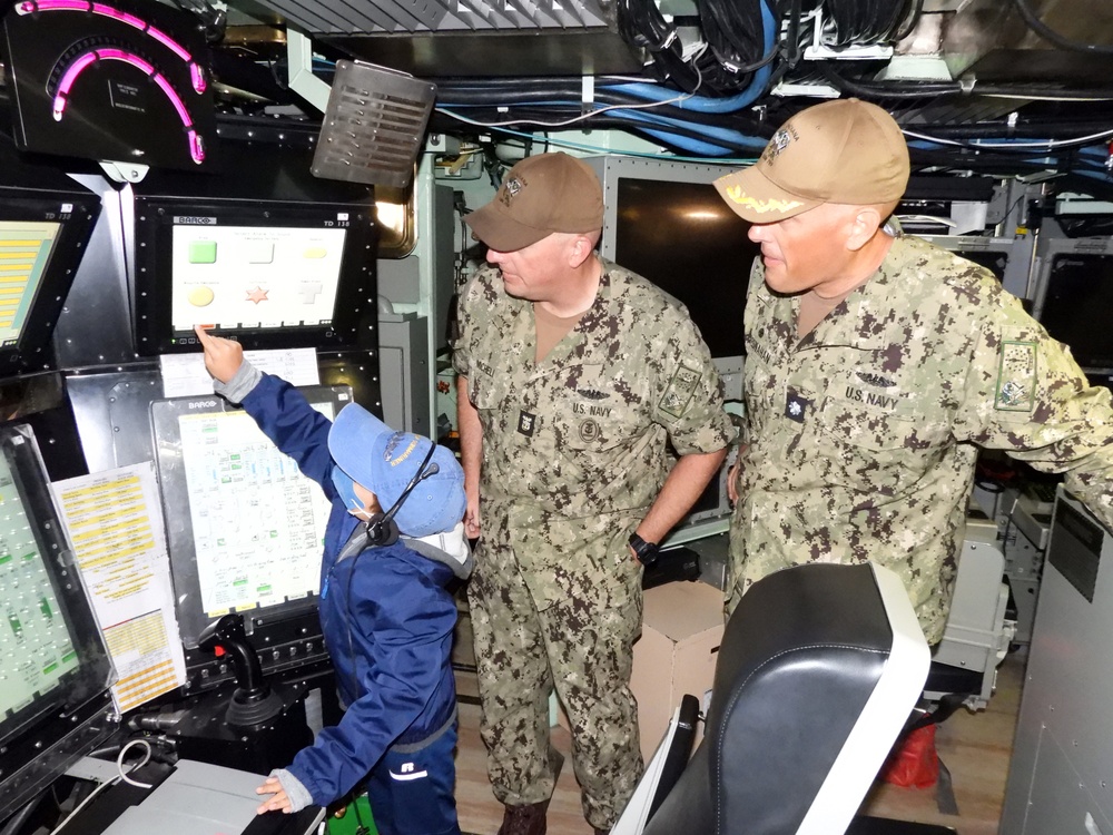 Cancer survivor tours USS Indiana