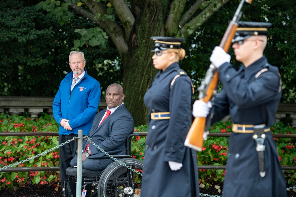 U.S. Army Col. (ret.) Gregory Gadson Visits Arlington National Cemetery During the National Disability Employment Awareness Month