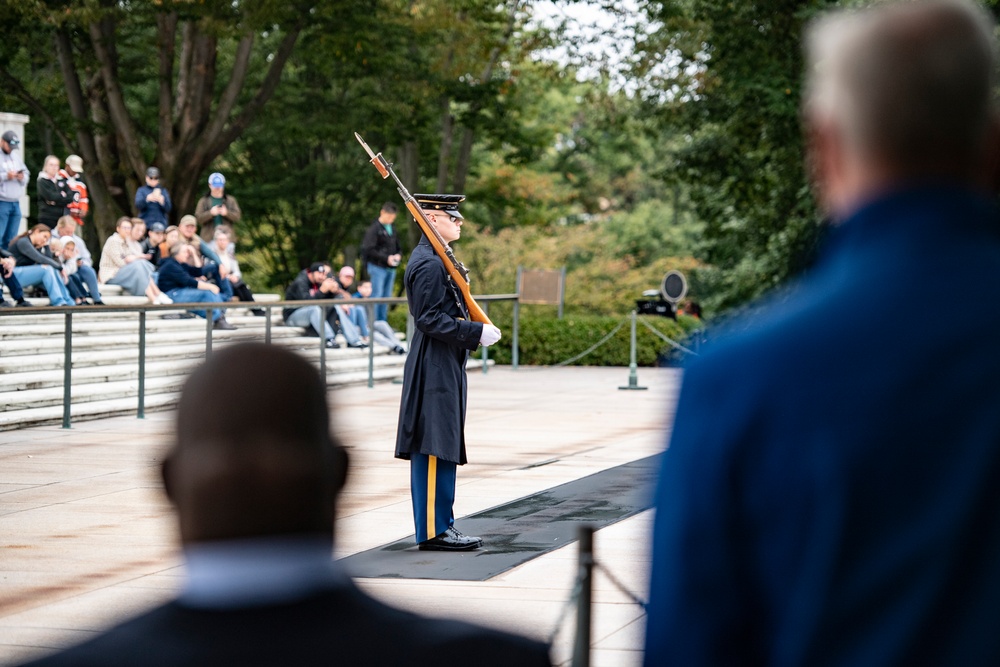 U.S. Army Col. (ret.) Gregory Gadson Visits Arlington National Cemetery During the National Disability Employment Awareness Month