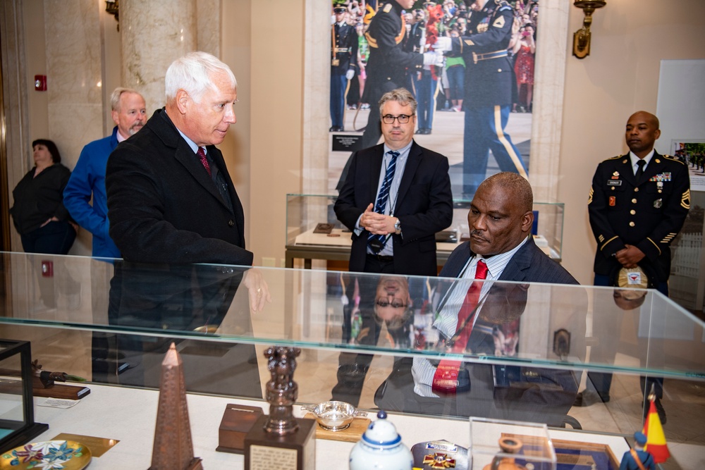 U.S. Army Col. (ret.) Gregory Gadson Visits Arlington National Cemetery During the National Disability Employment Awareness Month