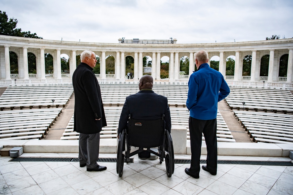 U.S. Army Col. (ret.) Gregory Gadson Visits Arlington National Cemetery During the National Disability Employment Awareness Month