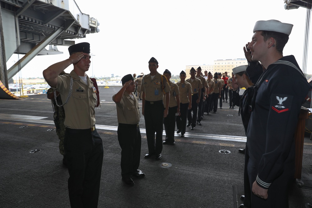 Abraham Lincoln welcomes the Junior Reserve Officer Training Corps (JROTC)