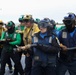 Abraham Lincoln Sailors conduct a mass casualty drill