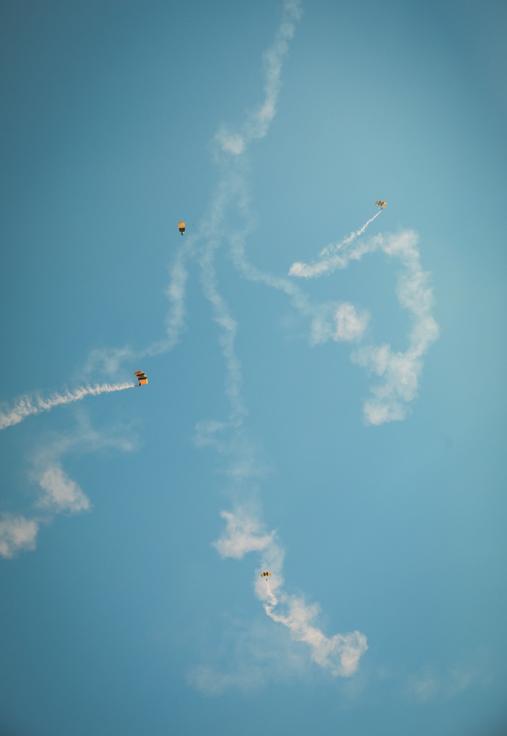 The Golden Knights Jump Into Altus Air Force Base