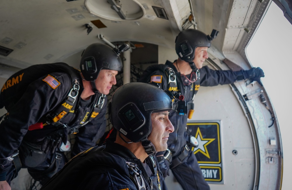 The Golden Knights Jump Into Altus Air Force Base