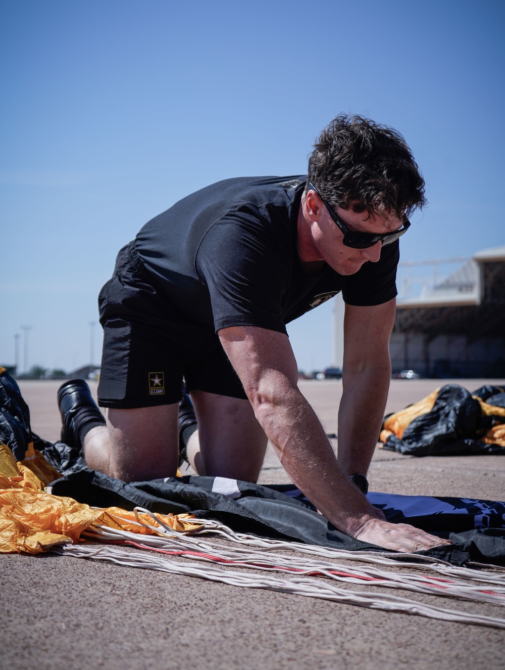 The Golden Knights Jump Into Altus Air Force Base