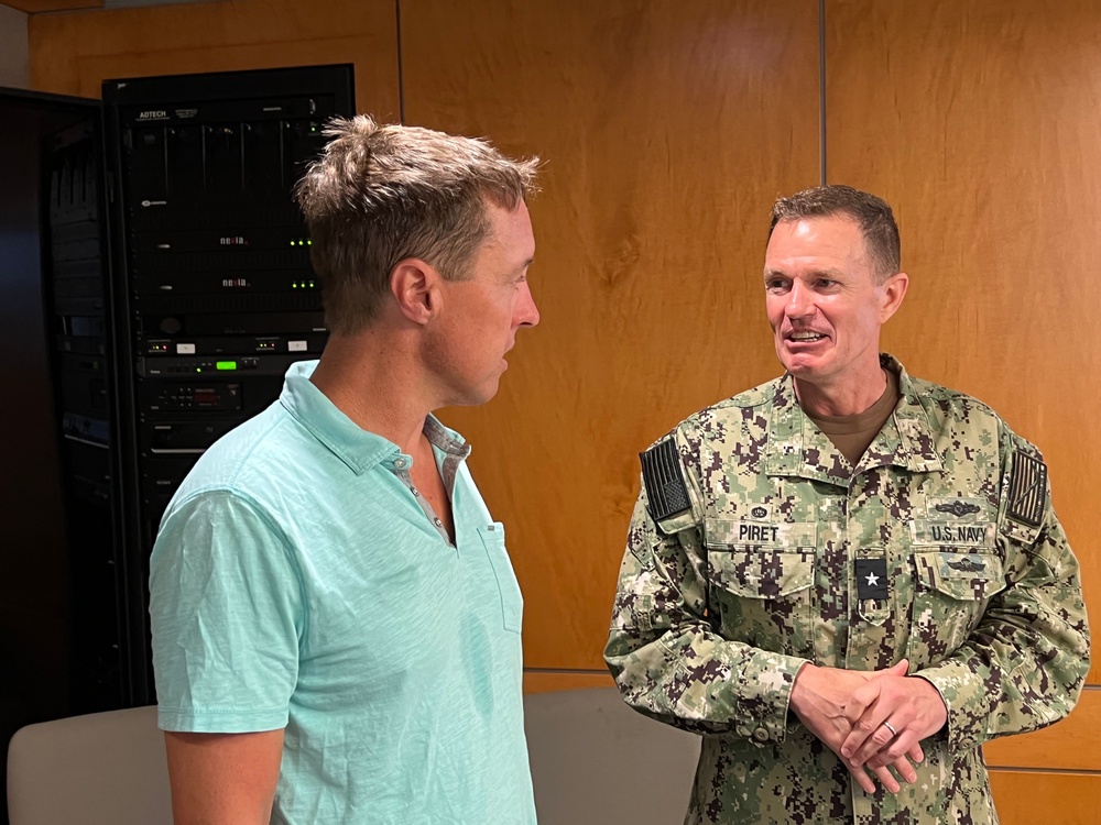 Admiral Piret Visits Woods Hole Oceanographic Institution