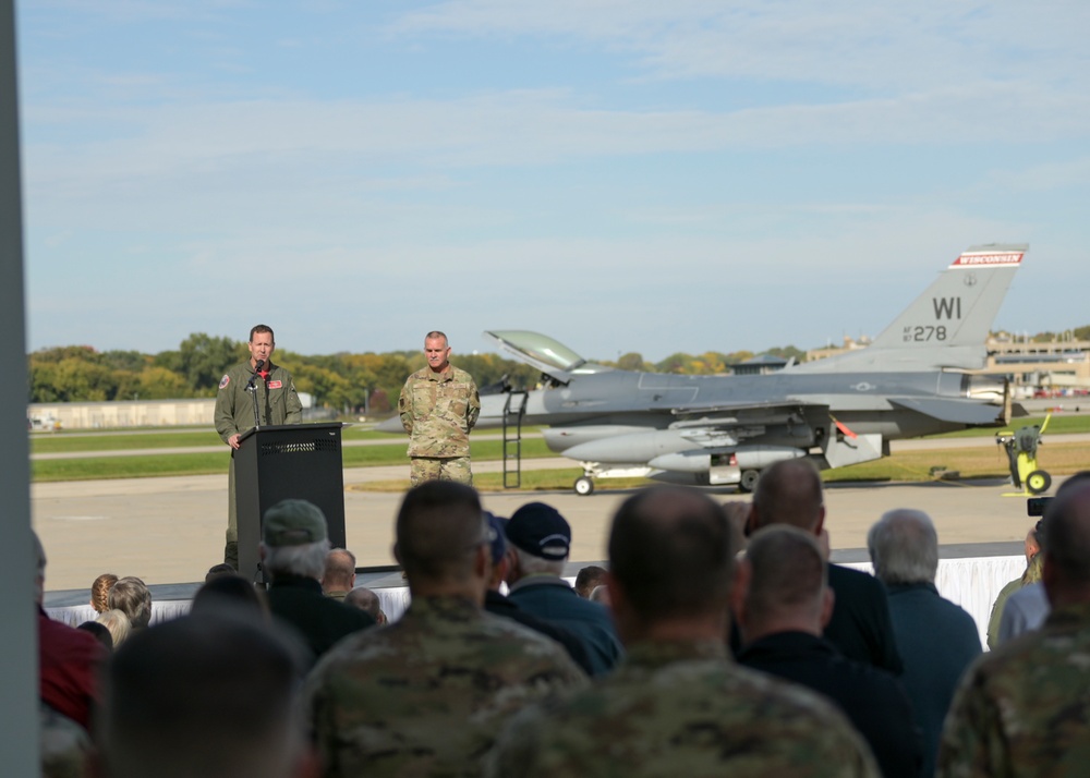 115th Fighter Wing celebrates final F-16 departure from Truax Field