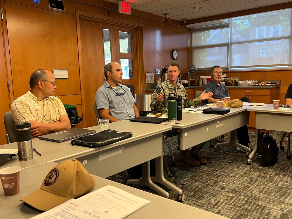 Admiral Piret Visits Woods Hole Oceanographic Institution