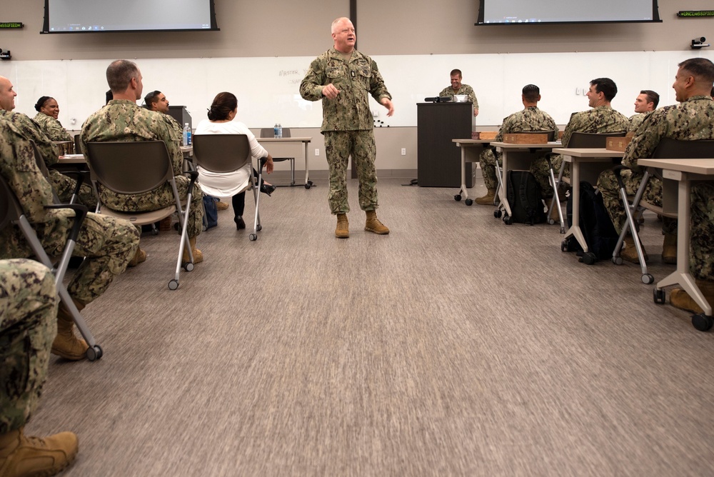 Master Chief Petty Officer of the Navy James Honea Visits San Diego