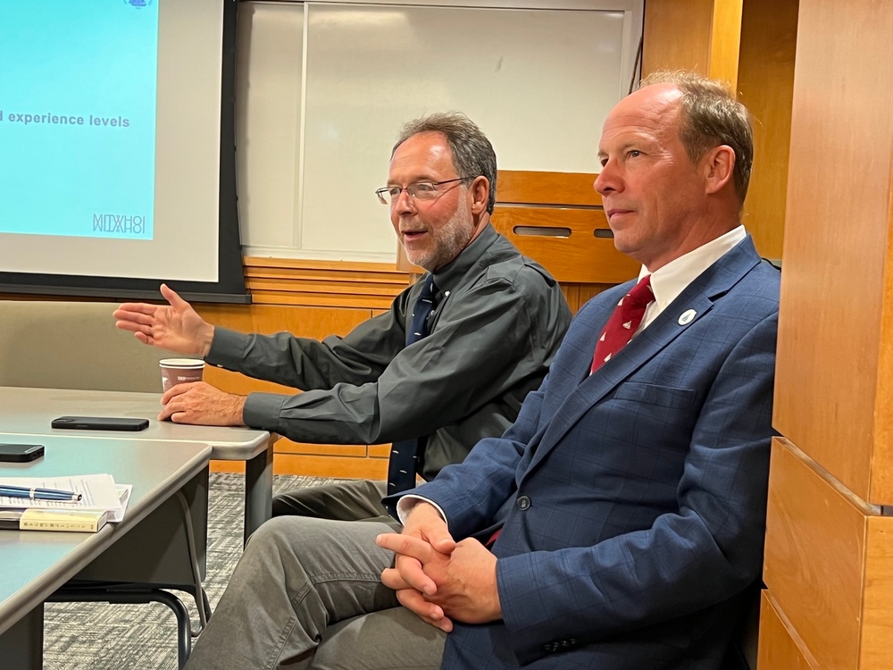 Admiral Piret Visits Woods Hole Oceanographic Institution