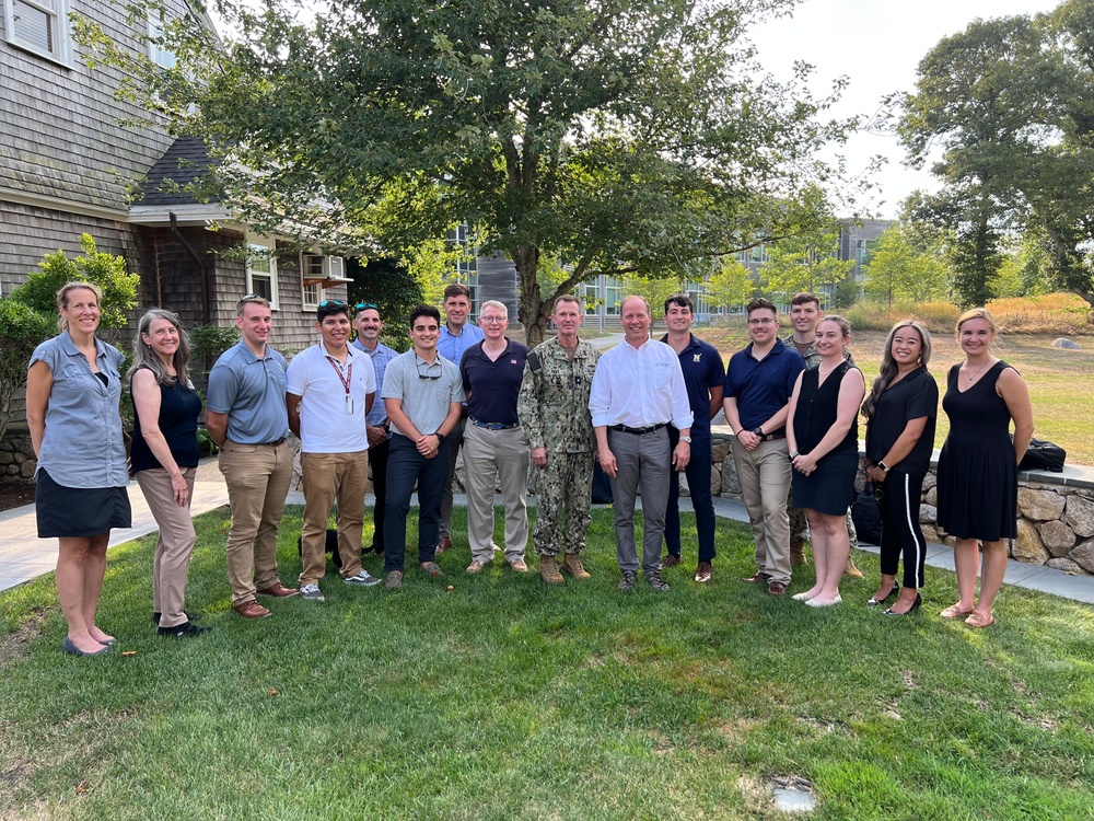 Admiral Piret Visits Woods Hole Oceanographic Institution