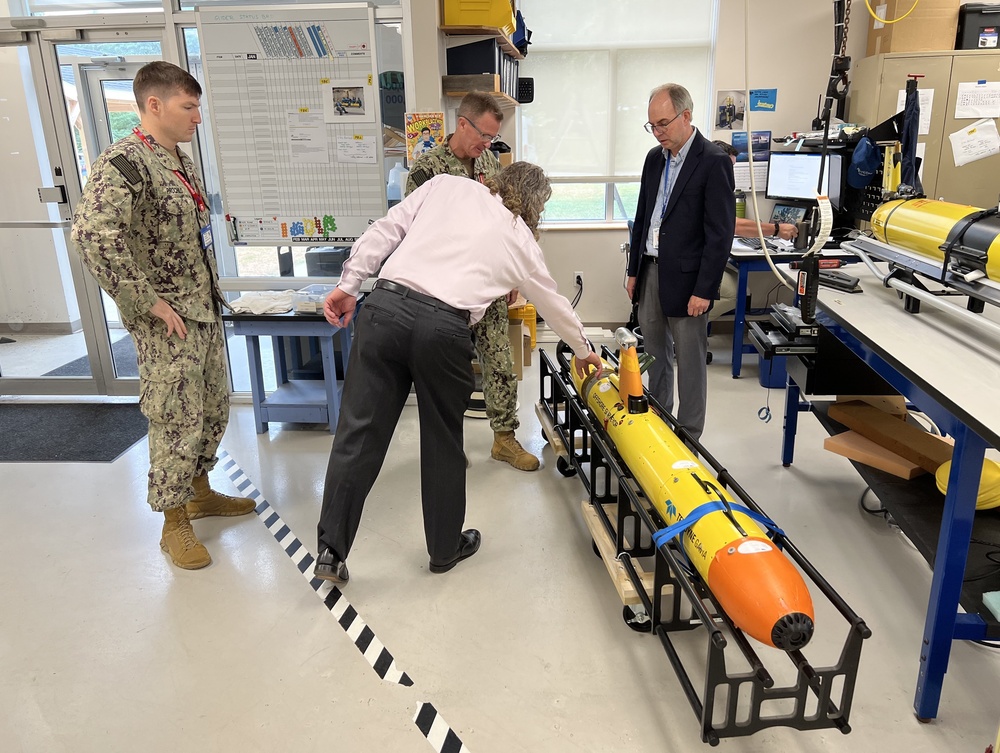 Admiral Piret Visits and Tours Teledyne