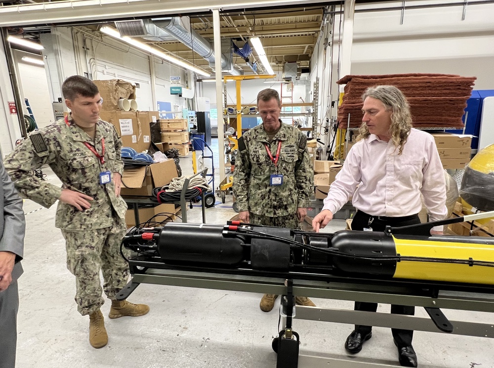 Admiral Piret Visits and Tours Teledyne