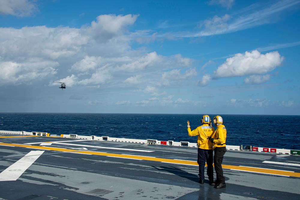 USS America (LHA 6) Conducts Flight Operations with Air Force 21st Special Operations Squadron