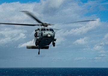 USS America (LHA 6) Conducts Flight Operations with Helicopter Sea Combat Squadron (HSC) 25