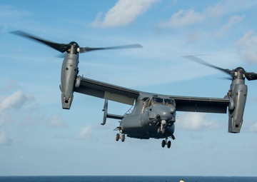 USS America (LHA 6) Conducts Flight Operations with Air Force 21st Special Operations Squadron