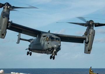 USS America (LHA 6) Conducts Flight Operations with Air Force 21st Special Operations Squadron