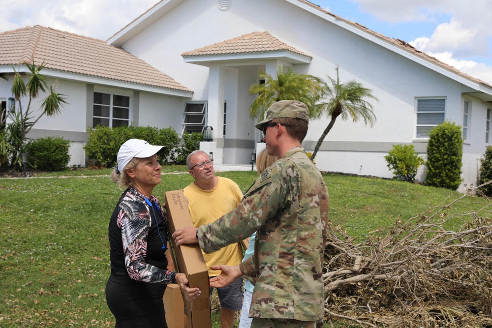 National Guard Goes Door to Door After Hurricane Ian