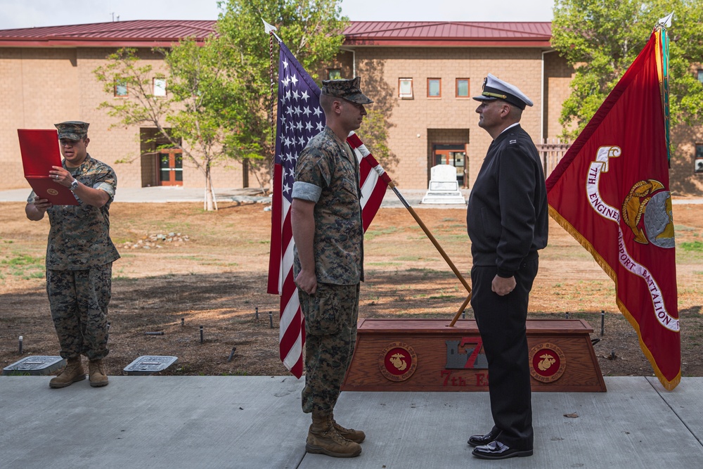 7th ESB Chaplain Promotion Ceremony