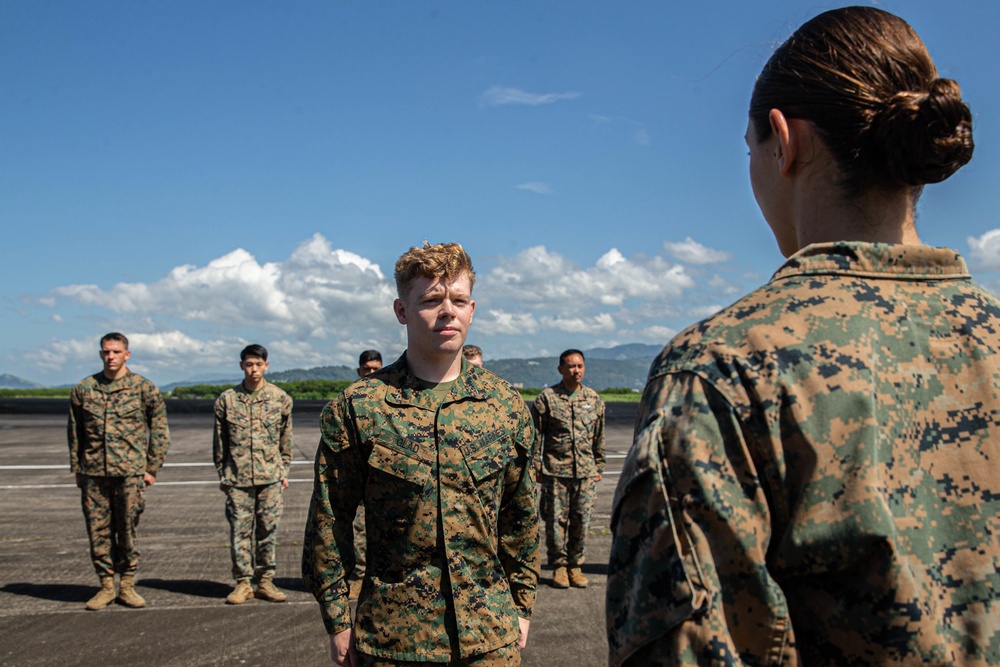 Combat Logistics Regiment 3 Marines conduct promotion ceremonies during Exercise KAMANDAG 6