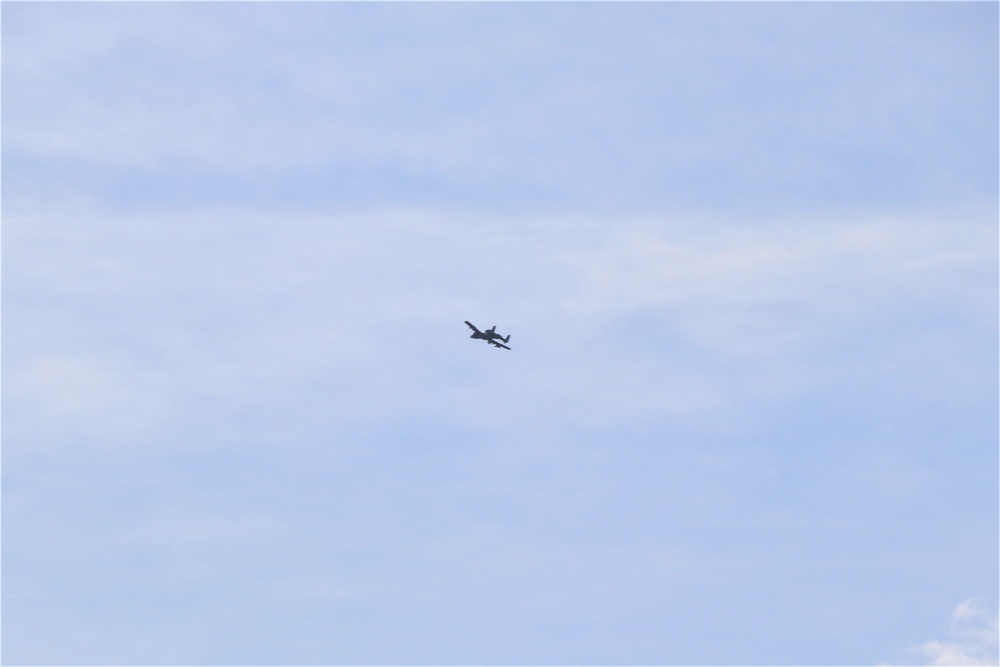 Air Force holds training with A-10 aircraft at Fort McCoy