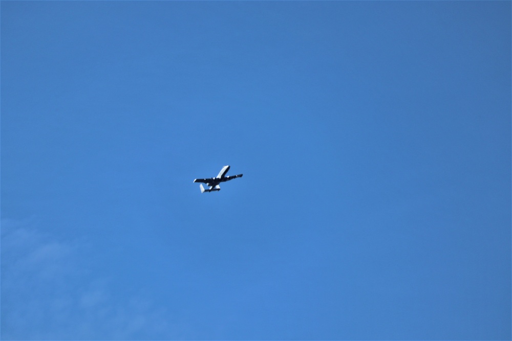 Air Force holds training with A-10 aircraft at Fort McCoy