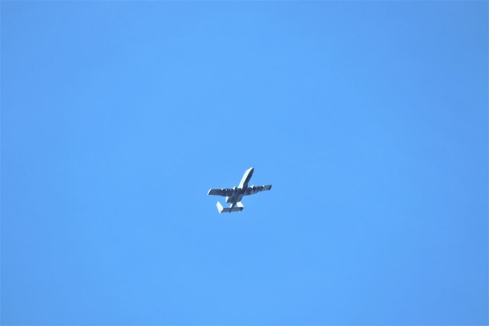 Air Force holds training with A-10 aircraft at Fort McCoy